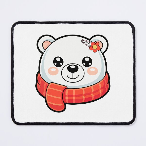 Item preview, Cute Kawaii Winter Bear Sticker Transparent Background designed and sold by NadDot.