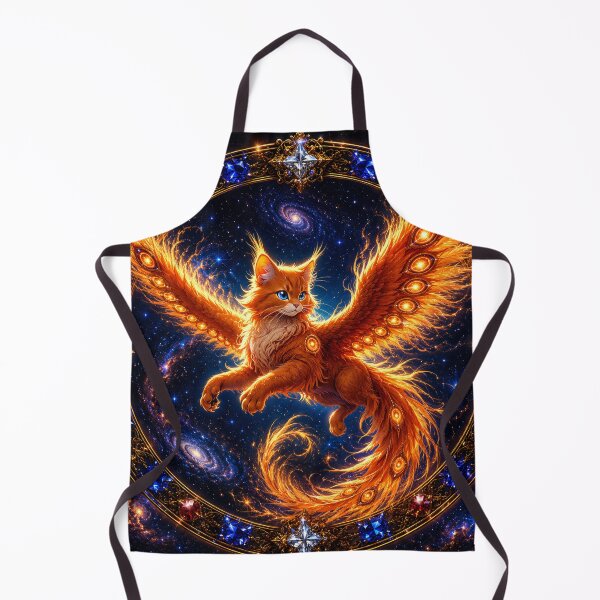 Item preview, Golden Phoenix Cat designed and sold by MagicPixelFrame.