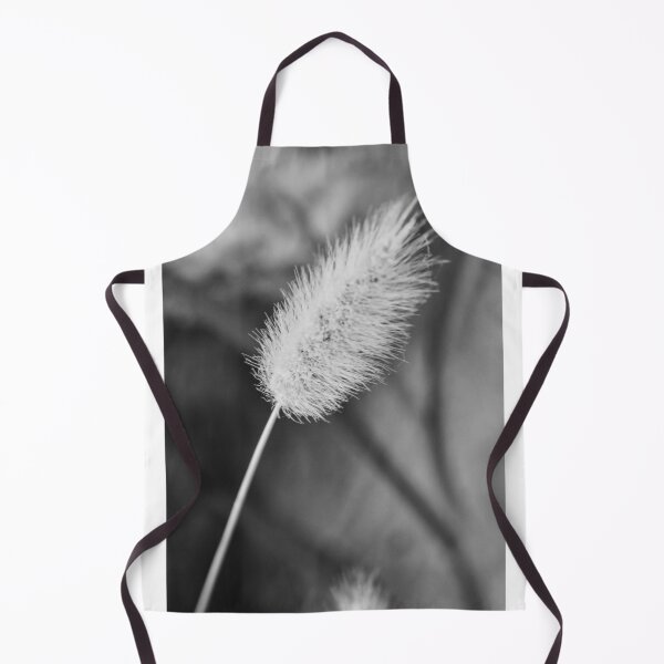 Item preview, Close-Up Black and White Macro of Fuzzy Bunny Tail Grass Seed Head, Minimal Nature Detail designed and sold by Nmallia.