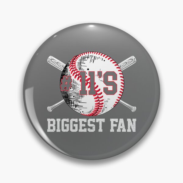 Item preview, Number 11 Baseball Biggest Fan Mom Dad Sports Support Family designed and sold by KristineLi.