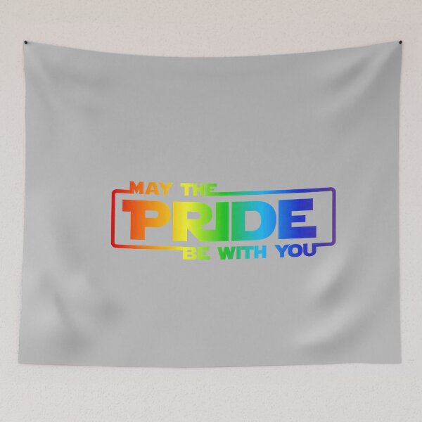 Item preview, Gay Pride LGBT Ally May The Pride Be with You Rainbow Men designed and sold by mjohnson9.