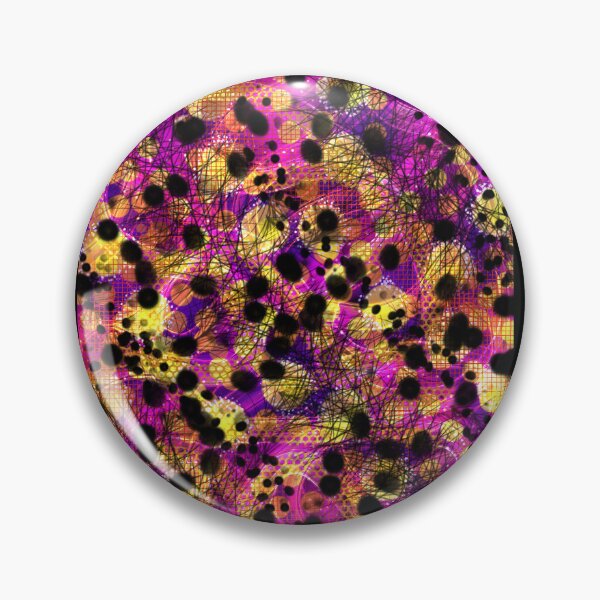 Item preview, Cosmic Entropy - Organic Lines and Black Dots on a Psychedelic Background - Abstract Digital Art - Decoration, Fashion & Gifts designed and sold by Pk-Gn-  /(°^°)\.