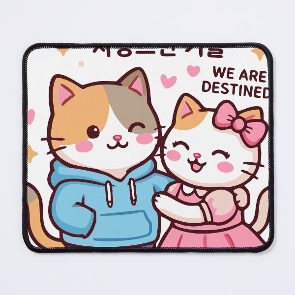 Item preview, Sweet Couple Kawaii Cat Sticker designed and sold by sumeetkaliya.