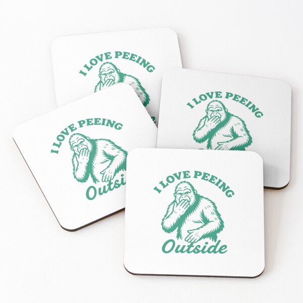 Item preview, Funny Bigfoot I Love Peeing Outside Retro Cryptid designed and sold by HBDStudio.