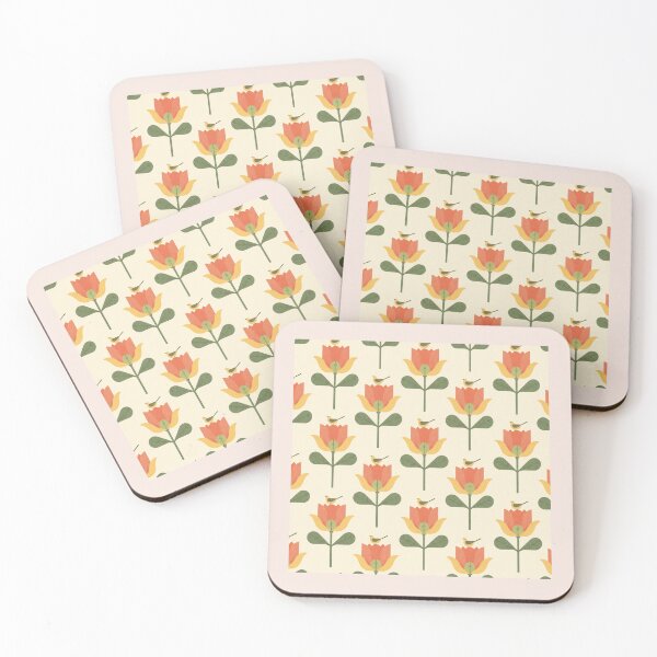 Item preview, Tulip Bird Garden Pattern designed and sold by mellow-koko.