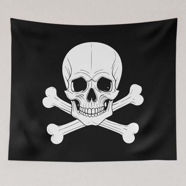 Item preview, Skull and crossbones designed and sold by rheyes.