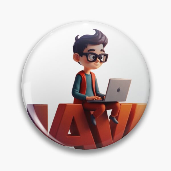 Item preview, Funny Java Coding Geek 3D Character designed and sold by GUINewAlex.