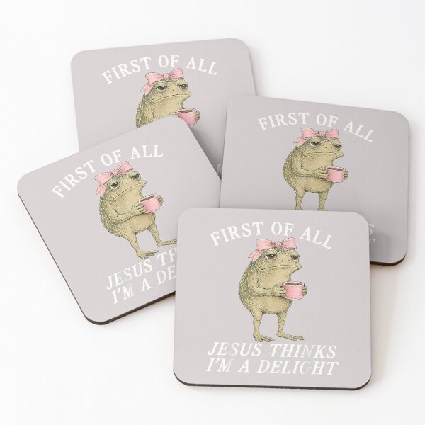 Item preview, Funny First of All Jesus Thinks I'm A Delight Frog designed and sold by MabelWells.