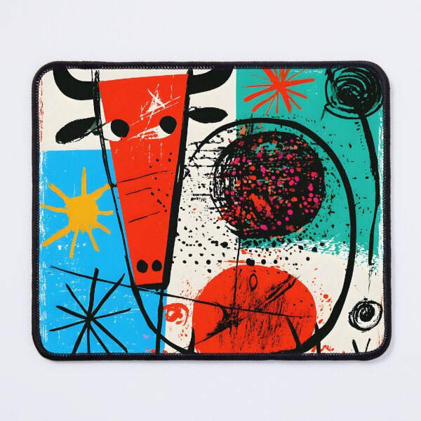 Item preview, Taurus Guardian of Steady Strength Abstract Zodiac Bull Art with Playful Geometry  designed and sold by OlfactoART Studio.
