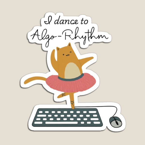 Item preview, Funny Coder Cat Dancer Sticker designed and sold by DesignsCreative.