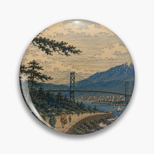 Item preview, Stanley Park Ukiyo-e Art Print designed and sold by UkiyoCities.