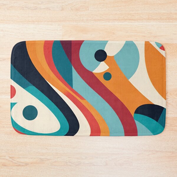Item preview, Retro Mid-Century Modern Abstract Geometric Pattern designed and sold by AlxVel.