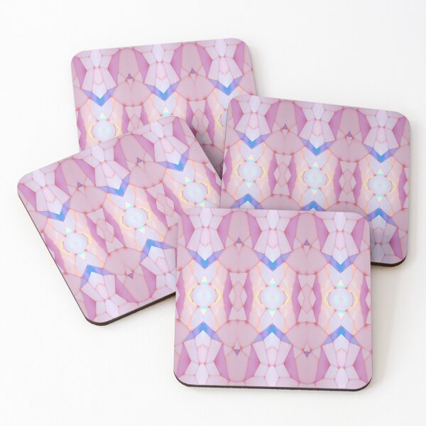 Item preview, Pastel Prism Geometric Pattern | Soft Pink Iridescent Abstract Design designed and sold by Sachie's Studio.