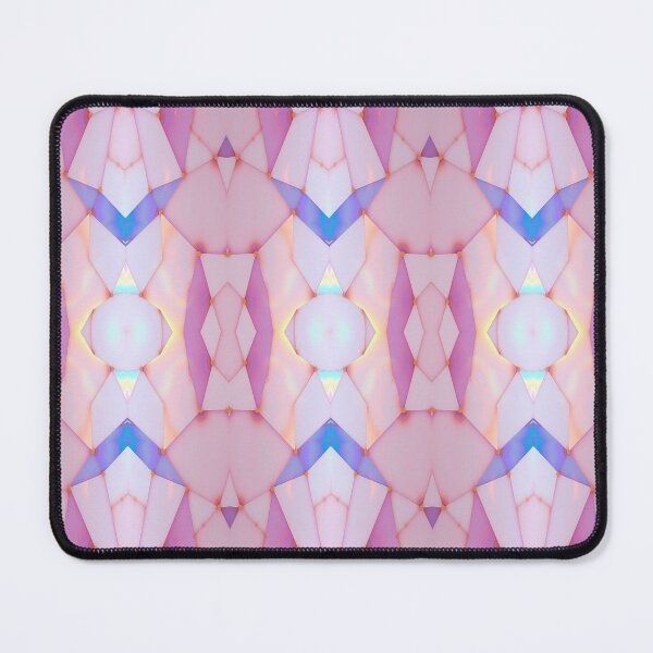 Item preview, Pastel Prism Geometric Pattern | Soft Pink Iridescent Abstract Design designed and sold by Sachie's Studio.