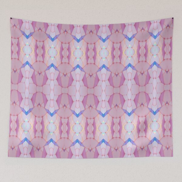 Item preview, Pastel Prism Geometric Pattern | Soft Pink Iridescent Abstract Design designed and sold by Sachie's Studio.