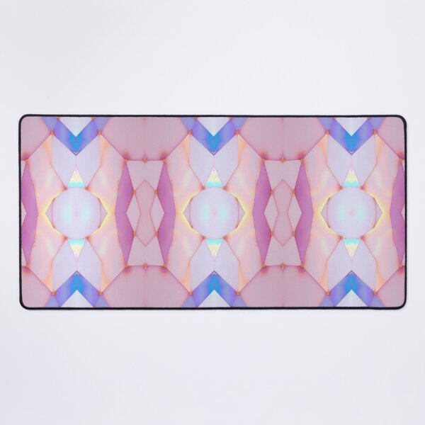 Item preview, Pastel Prism Geometric Pattern | Soft Pink Iridescent Abstract Design designed and sold by Sachie's Studio.