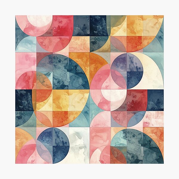 Item preview, Retro 60s Geometric Pastel Pattern designed and sold by thelivingrp.