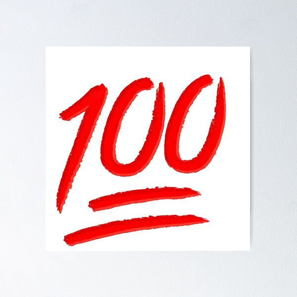 Item preview, Red 100 Percent Emoji designed and sold by Tom-Riley.