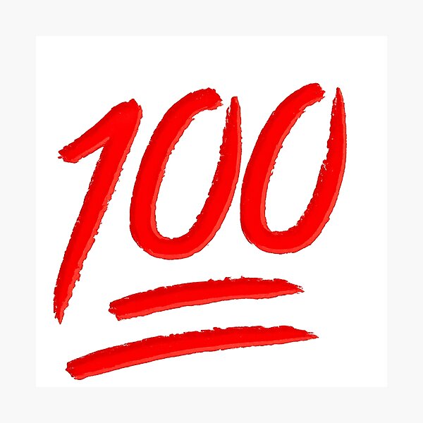 Item preview, Red 100 Percent Emoji designed and sold by Tom-Riley.