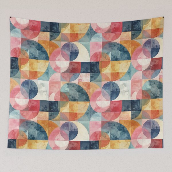 Item preview, Retro 60s Geometric Pastel Pattern designed and sold by thelivingrp.