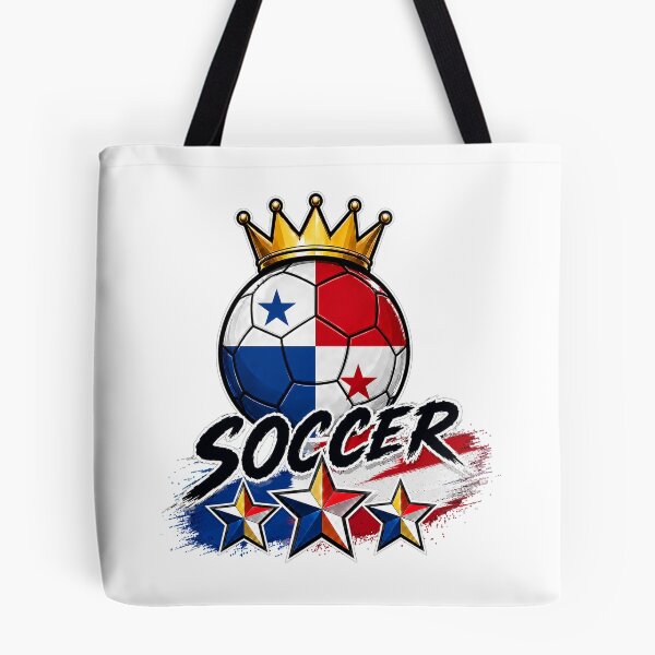 Item preview, Vintage Panama flag Crowned Soccer Ball designed and sold by QuiteOrbit.