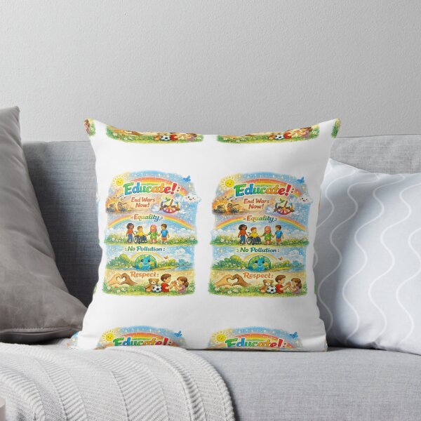 Item preview, Teach Kids Good Things – Educate for a Better World PNG | Peace Equality Respect Earth Education Art designed and sold by Hookesmode.
