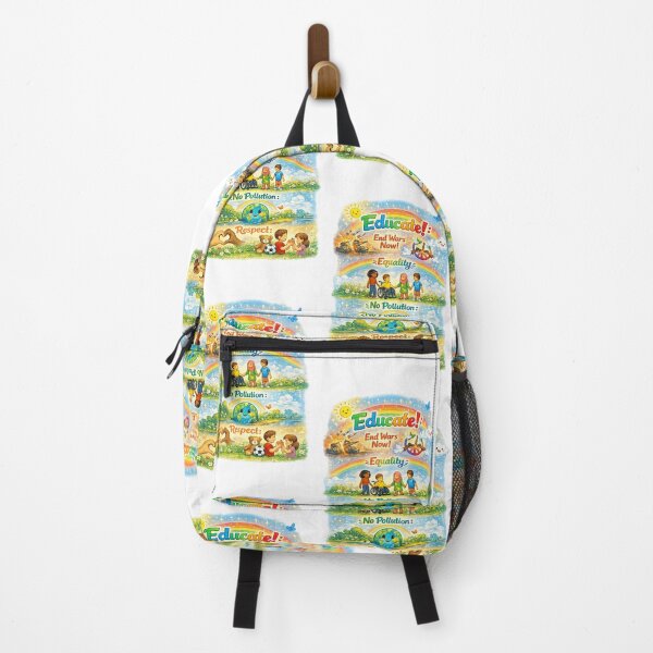 Item preview, Teach Kids Good Things – Educate for a Better World PNG | Peace Equality Respect Earth Education Art designed and sold by Hookesmode.