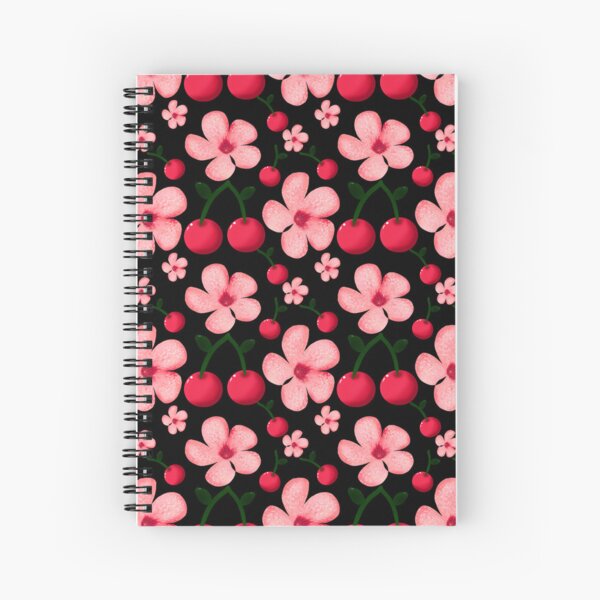 Item preview, Cherry Blossom Floral Pattern, Pink Flowers and Cherries Seamless Repeat, Cute Cottagecore Botanical Design designed and sold by HopeAndHustle.