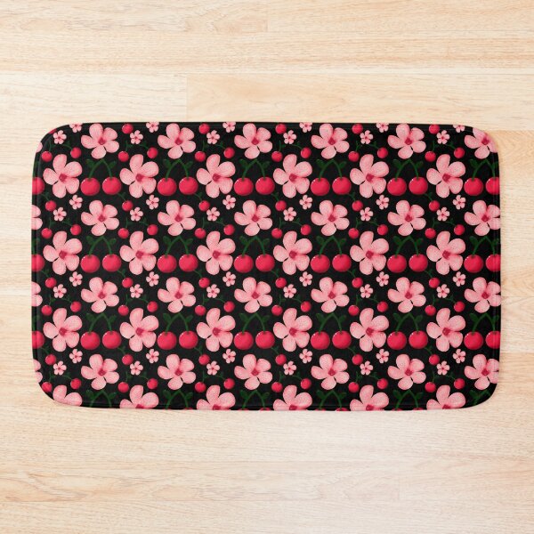 Item preview, Cherry Blossom Floral Pattern, Pink Flowers and Cherries Seamless Repeat, Cute Cottagecore Botanical Design designed and sold by HopeAndHustle.