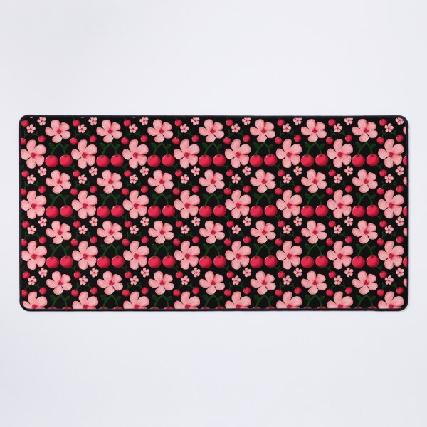 Item preview, Cherry Blossom Floral Pattern, Pink Flowers and Cherries Seamless Repeat, Cute Cottagecore Botanical Design designed and sold by HopeAndHustle.