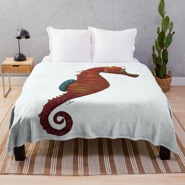 Item preview, Orange seahorse designed and sold by RGOSS Designs.