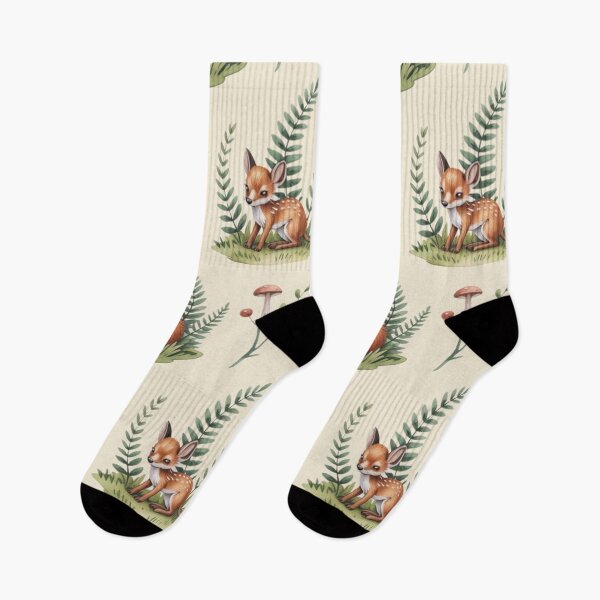 Item preview, Fox Bunny Seamless Pattern Cottagecore Watercolor designed and sold by CalmCapy Co.
