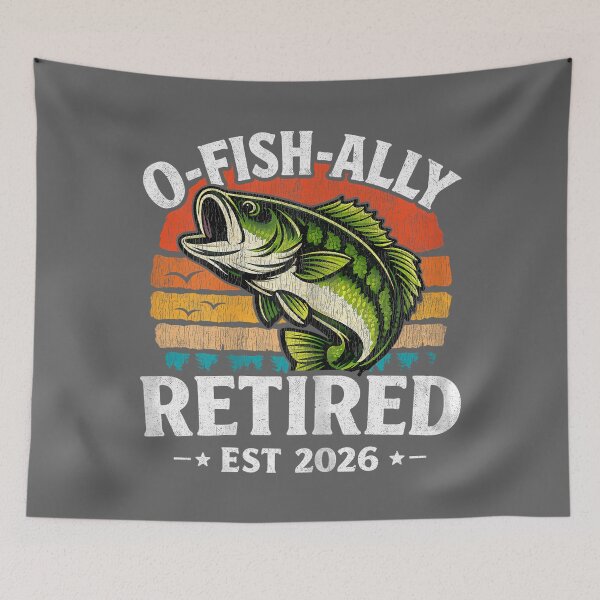 Item preview, O Fish Ally Retired 2026 Husband Dad Fishing Retirement 2026 designed and sold by KristineLi.