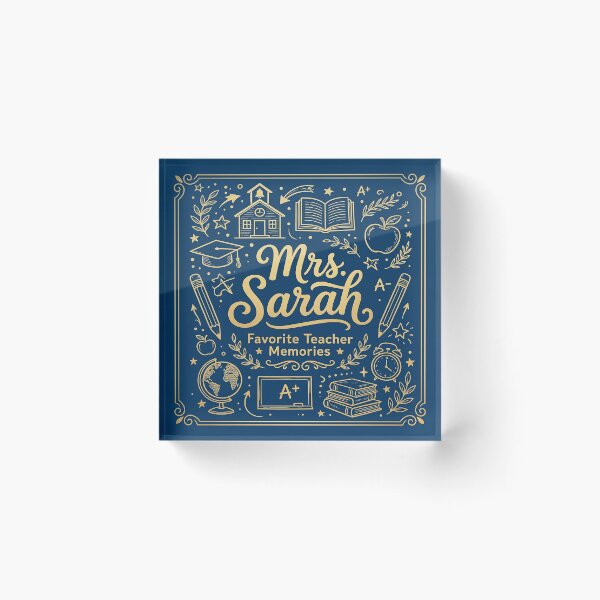 Item preview, Favorite Teacher Memories | Personalized Teacher Journal Cover designed and sold by DmaarGroup.