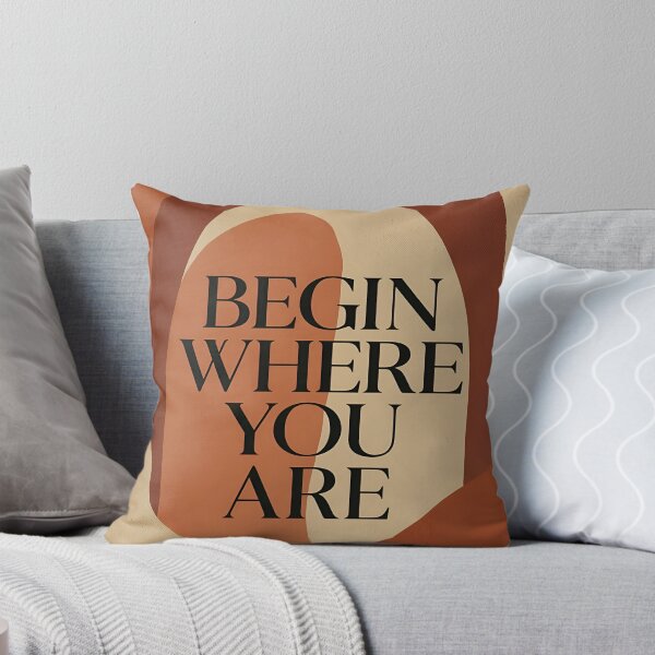 Item preview, Terracotta Wall Art Print BEGIN WHERE YOU ARE designed and sold by OdinLabs.