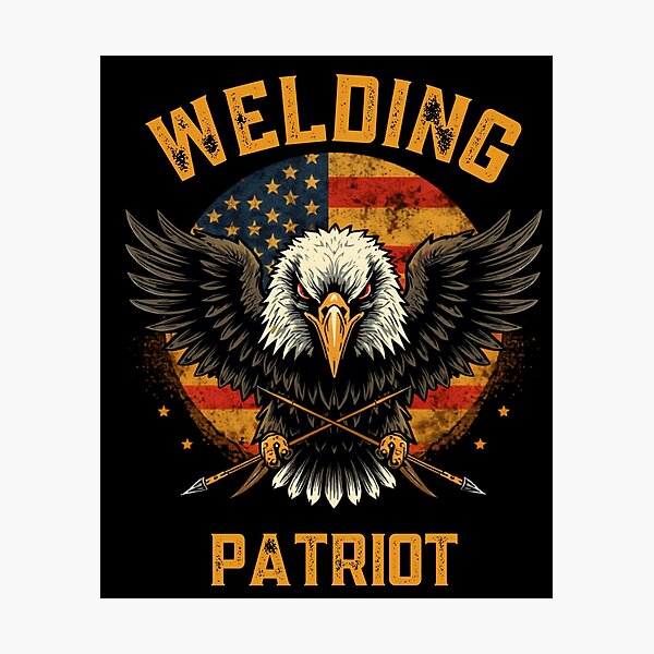 Item preview, Welding Patriot American Eagle Flag Vintage designed and sold by LabCore.