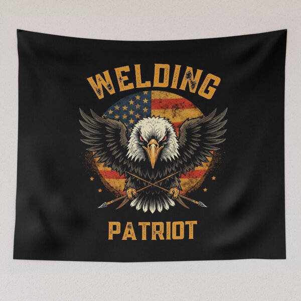 Item preview, Welding Patriot American Eagle Flag Vintage designed and sold by LabCore.
