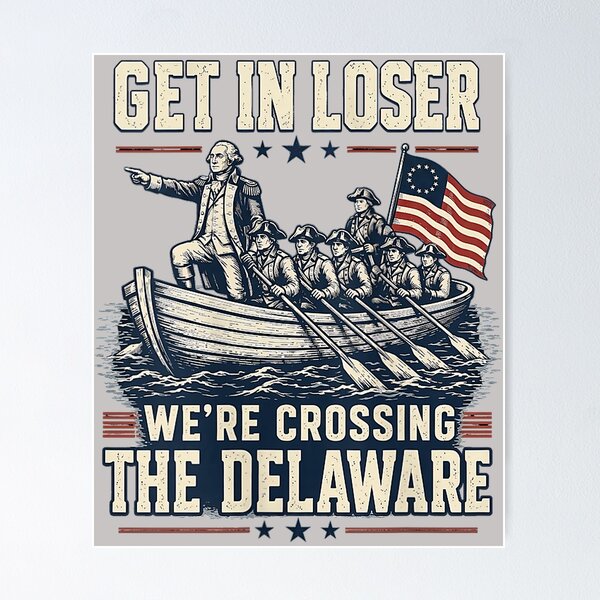Item preview, Get in Loser We're Crossing The Delaware 4th of July Tank Top designed and sold by mjohnson9.
