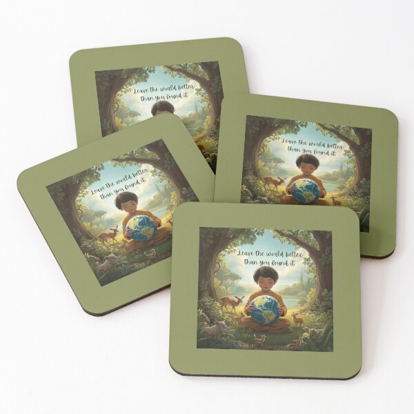 Item preview, Leave the World Better Than You Found it designed and sold by Nene Bird Designs.