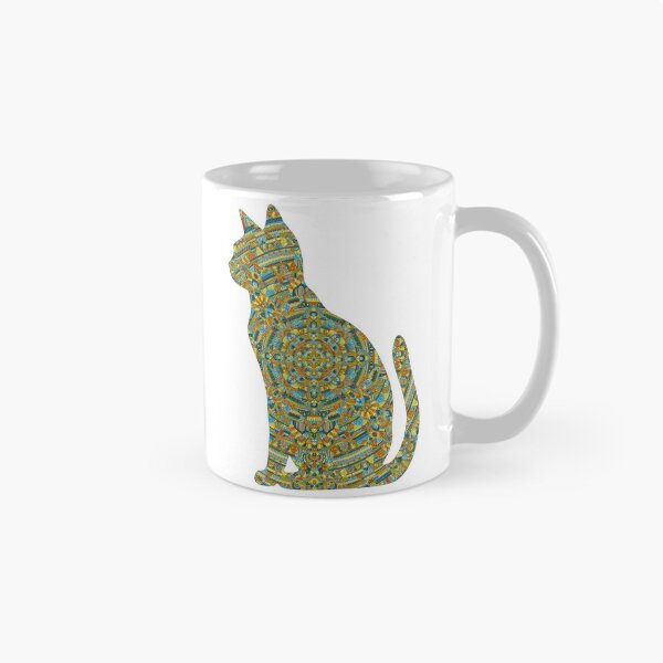 Item preview, Kingfisher Cat Mandala Silhouette designed and sold by Always Wanted.