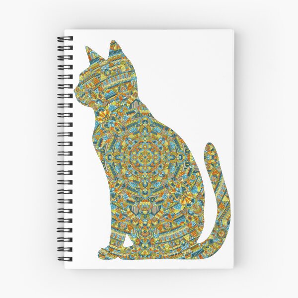 Item preview, Kingfisher Cat Mandala Silhouette designed and sold by Always Wanted.