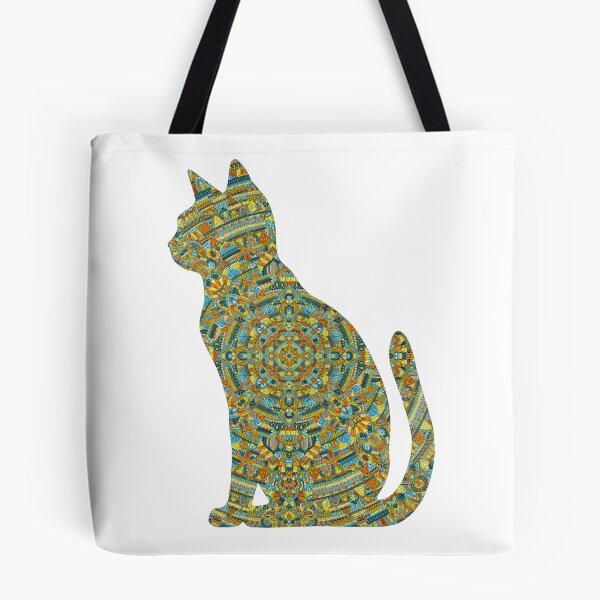 Item preview, Kingfisher Cat Mandala Silhouette designed and sold by Always Wanted.