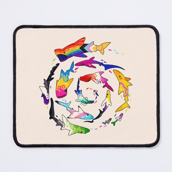 Item preview, Pride shark spiral - LGBTQ designed and sold by SilAchan.
