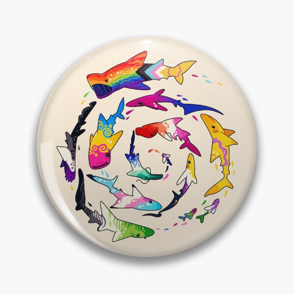 Item preview, Pride shark spiral - LGBTQ designed and sold by SilAchan.