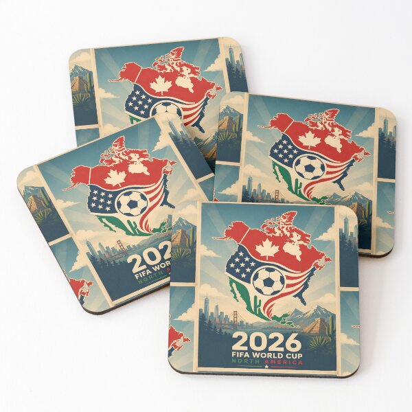 Item preview, North America 2026 Soccer Championship Old Style Poster designed and sold by Abeshinobi.