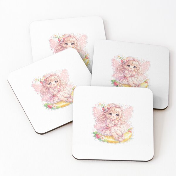 Item preview, Strawberry Milk Fairy – Sweet Magic Kawaii Sticker designed and sold by blossomfun.