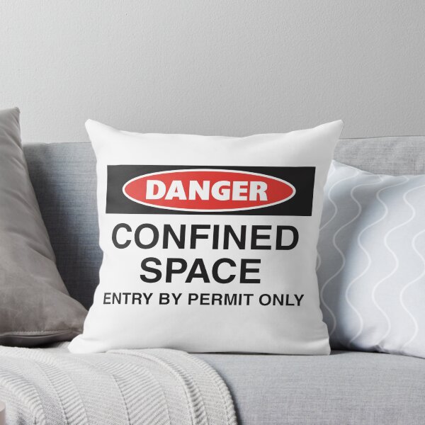 Item preview, DANGER - CONFINED SPACE - ENTER BY PERMIT ONLY designed and sold by WittyFox.