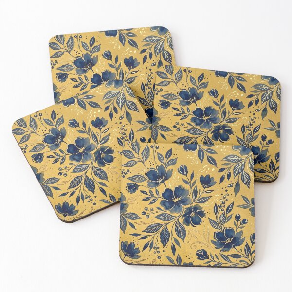 Item preview, Navy Floral  designed and sold by GraphicsClub.