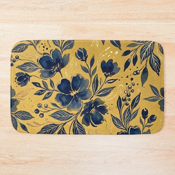 Item preview, Navy Floral  designed and sold by GraphicsClub.