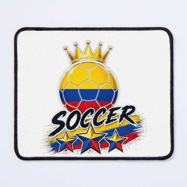 Item preview, Vintage Columbia flag Crowned Soccer Ball designed and sold by QuiteOrbit.